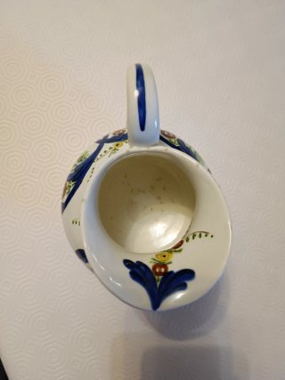 Teiera Maiolica Vintage Blu e Bianco