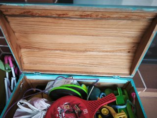 Baúl infantil madera exterior