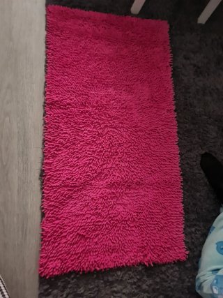Alfombra rosa Grande#habitación#alfombras
