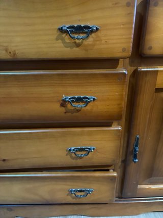 Mueble TV madera maciza