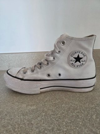Converse Bota Plataforma Blanca