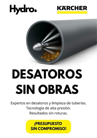 Desatoro sin obras. Fontanero. Fontanería. Atoro
