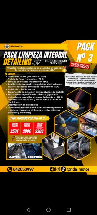 ✅Tú coche como nuevo!!!!
