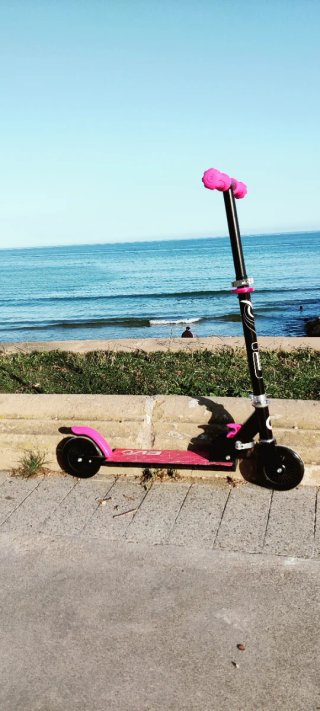 Patinete Evo Rosa Plegable 2 Ruedas Niños