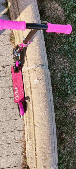 Patinete Evo Rosa Plegable 2 Ruedas Niños