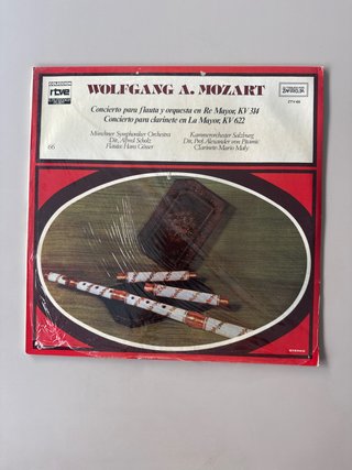 Vinilo LP Mozart: Conciertos Flauta y Clarinete