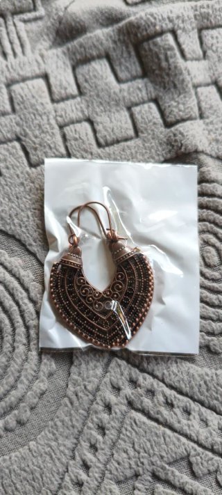 Pendientes estilo étnico cobre
