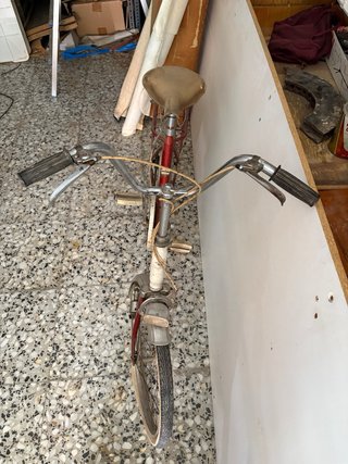 Bici Antigua Roja para Restaurar