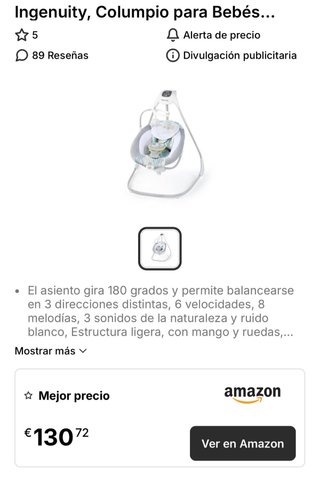 Columpio eléctrico Ingenuity