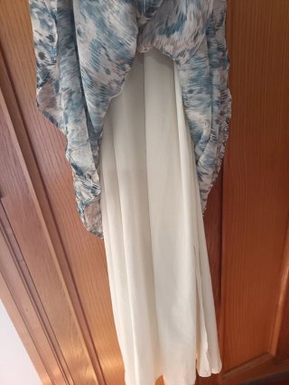 Vestido largo estampado