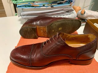 Zapato Oxford Burdeos Full Brogue