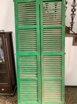 Persianas mallorquinas verdes