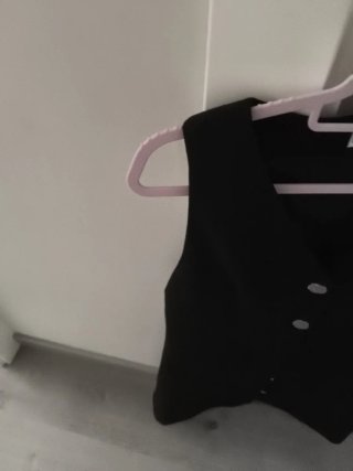 Vestido negro botones