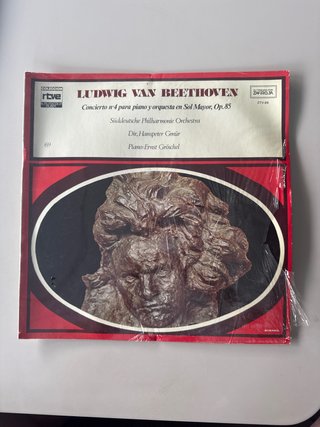 Vinilo Beethoven Concierto n.4 Op.85 RTVE