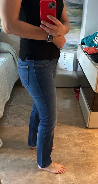 Pantalón vaquero mujer Lee azul