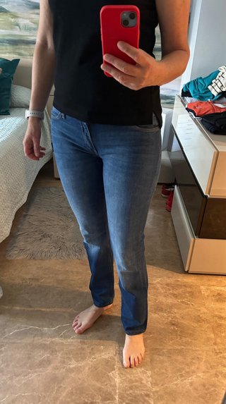 Pantalón vaquero mujer Lee azul