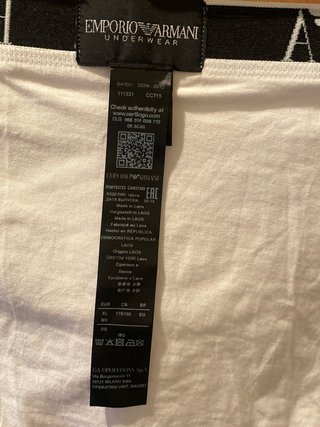 Calzoncillo Emporio Armani Blanco Nuevo