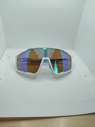 Gafas de sol deportivas blancas y azules