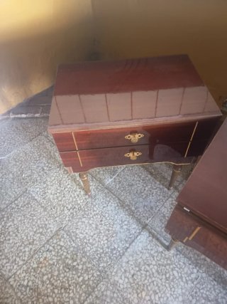 Mesitas noche vintage madera años 60