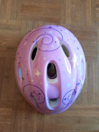 Casco rosa niña