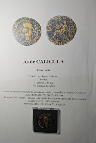 As de Calígula 37-38 d.C.