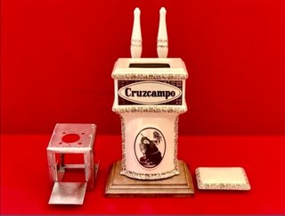 GRIFO DE CERVEZA CRUZCAMPO/ MARRON OSCURO/ AÑOS 90