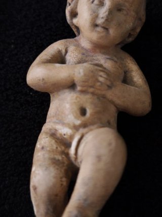 Niño Jesús Olot Antiguo Escayola 8,2 cm