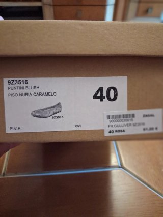 Bailarinas rosas maquillaje en numero 40.