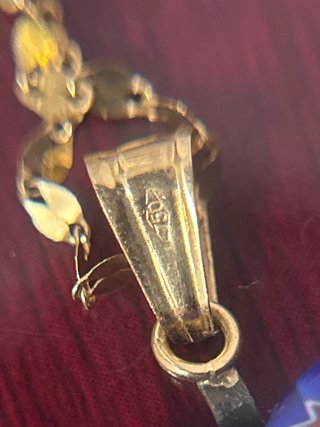 Collar Corazón Murano oro