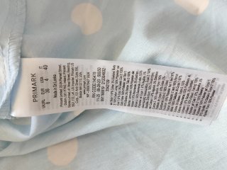 Vestido lunares azul y blanco nuevo