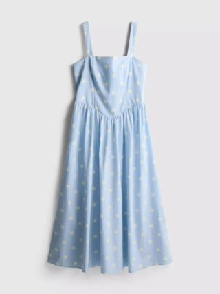 Vestido lunares azul y blanco nuevo