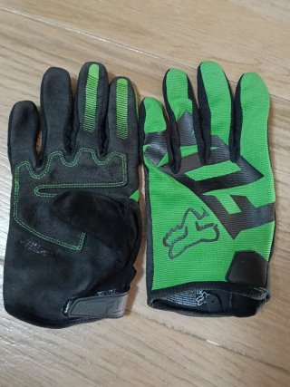 Guantes Fox MTB Verdes y Negros
