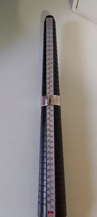 Anillo Vintage Ajustable Negro Plateado