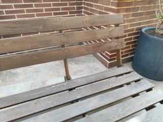 Banco de Palets de Madera con Ruedas