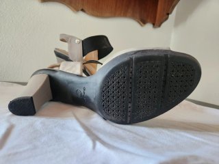 Sandali Geox Donna Tg 41 Beige/Nero