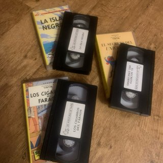 Lote 3 VHS Tintín Edición Seyca