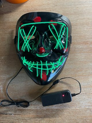 Mascara Halloween LED Verde