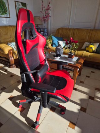 Silla Gaming Roja y Negra