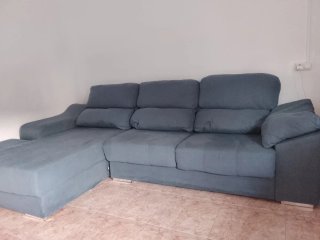 Sofá modular azul/tela