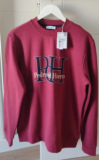 Sudadera Pedro del Hierro M Burdeos nueva