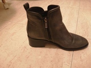 Botines grises mujer, muy nuevos