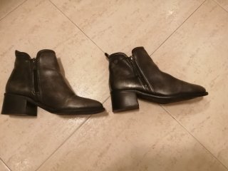 Botines grises mujer, muy nuevos