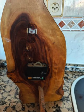 Reloj de Madera Maciza Artesanal