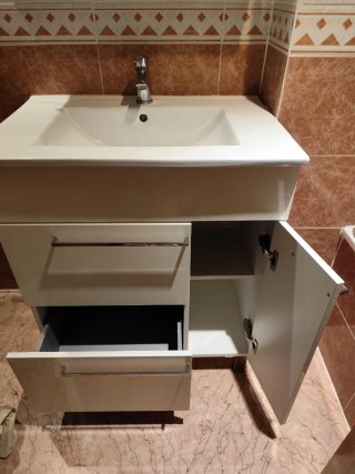 Mueble blanco de baño 70 cm