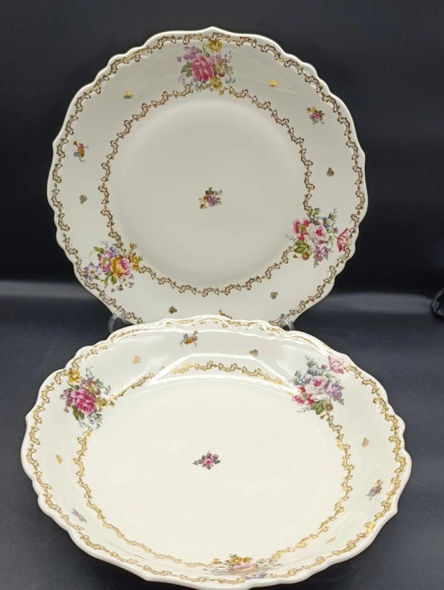 Set bandejas porcelana Limoges