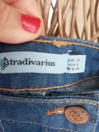 Minifalda Stradivarius Botones Vaquera