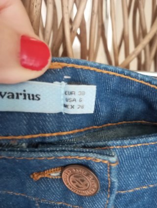 Minifalda Stradivarius Botones Vaquera