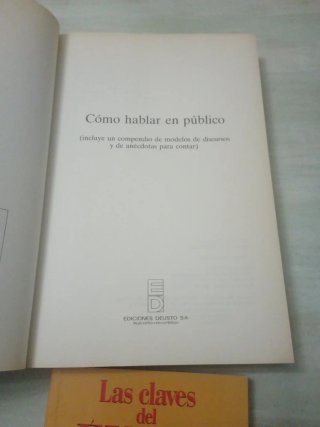 Lote dos libros: Como hablar en público y Las clav