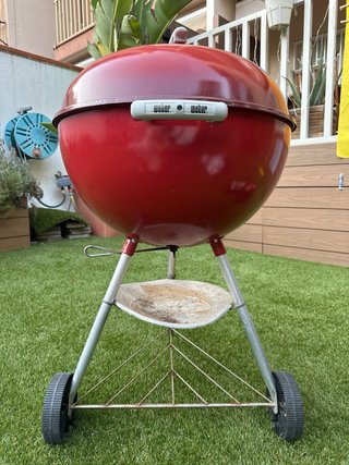 OFERTA! Barbacoa Weber Compact Kettle 57ø Roja