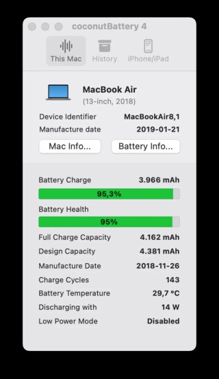 MacBook Air 13 i5 8GB RAM 128GB SSD Retina